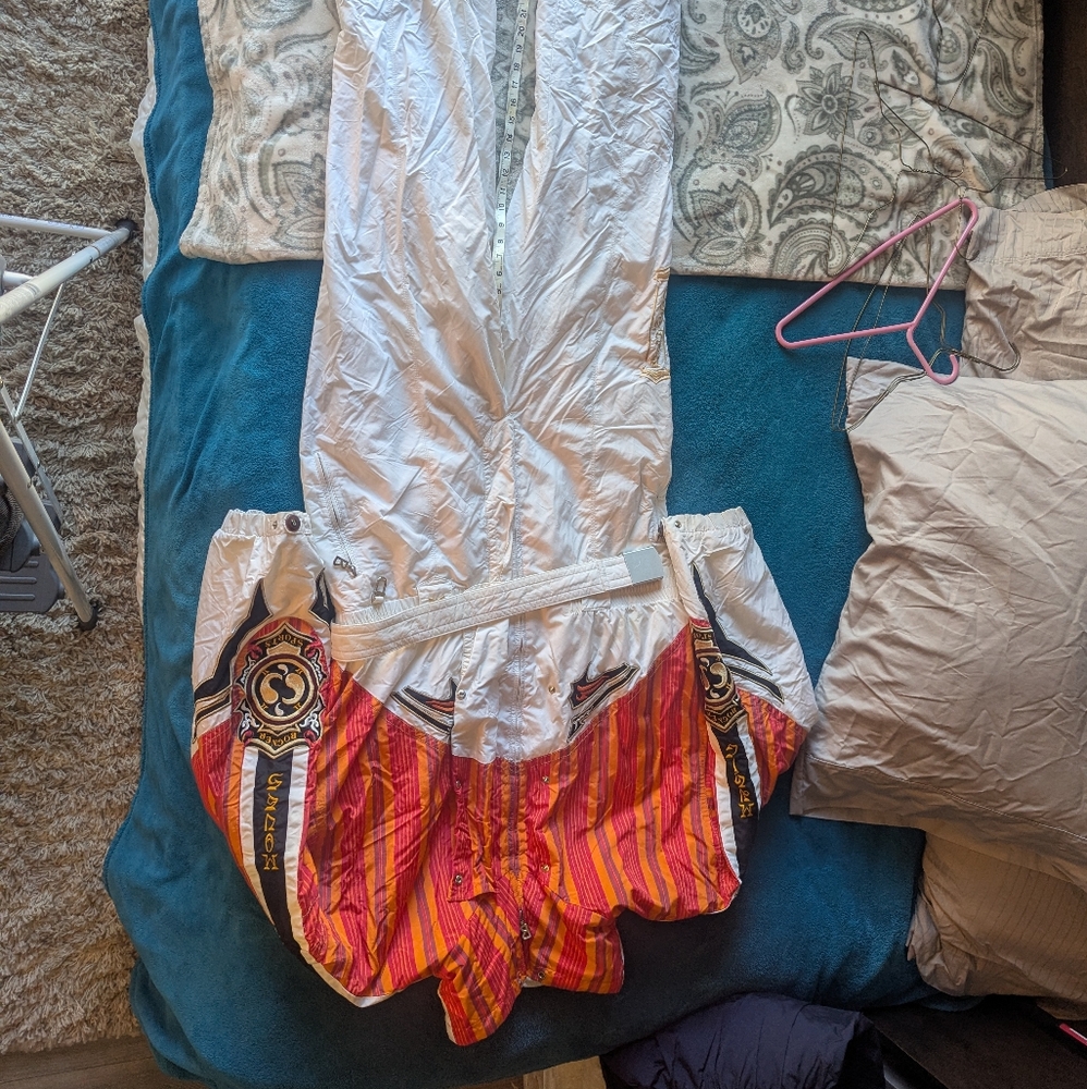 Colorful Striped Jumpsuit with Belt